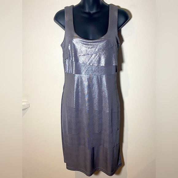 Joseph Ribkoff metallic dress - Picture 1 of 6